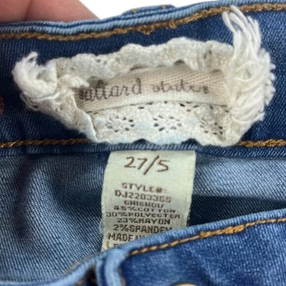 Altar'd State Jeans Skinny Raw Hem Stretch Women Size 27 - Picture 8 of 8